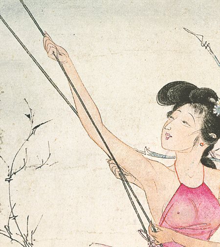 广东-胡也佛的仕女画和最知名的金瓶梅秘戏图